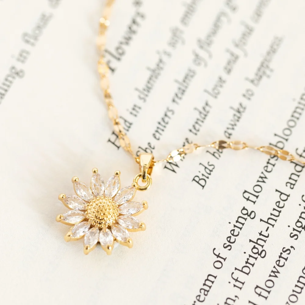 Sunflower Necklace - Only 1 left! - Picture 1 of 9